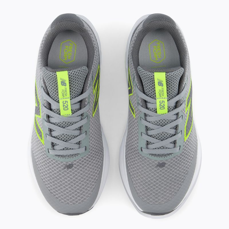Dětské běžecké boty New Balance 520's Lace V9 grey matter/Ssate grey/alkaline green 7