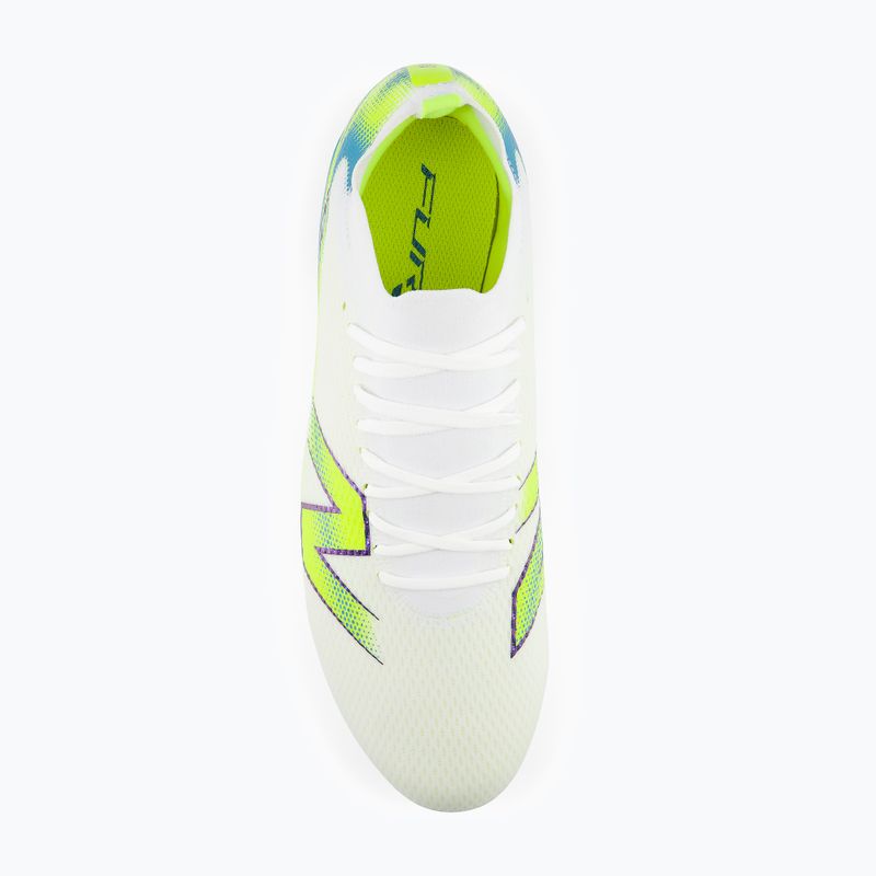 Kopačky New Balance Furon Team V9 FG white/alkaline green 4