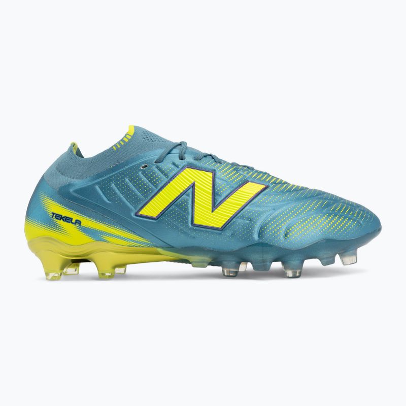 Kopačky New Balance Tekela Elite Low V5 FG metallic blue/alkaline green/team navy 2