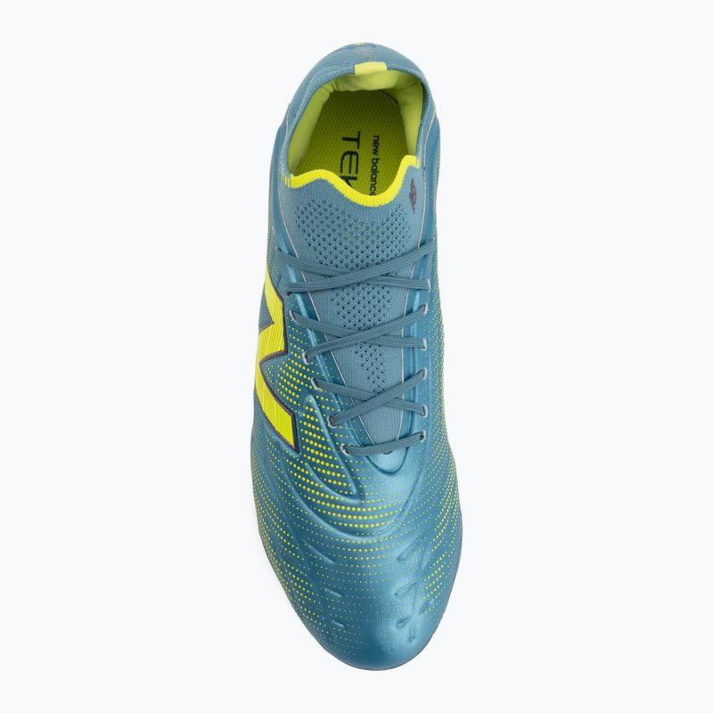 Kopačky New Balance Tekela Elite Low V5 FG metallic blue/alkaline green/team navy 5