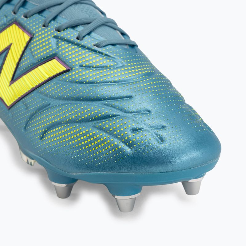 Kopačky New Balance Tekela Elite Low V5 SG metallic blue/alkaline green/team navy 7