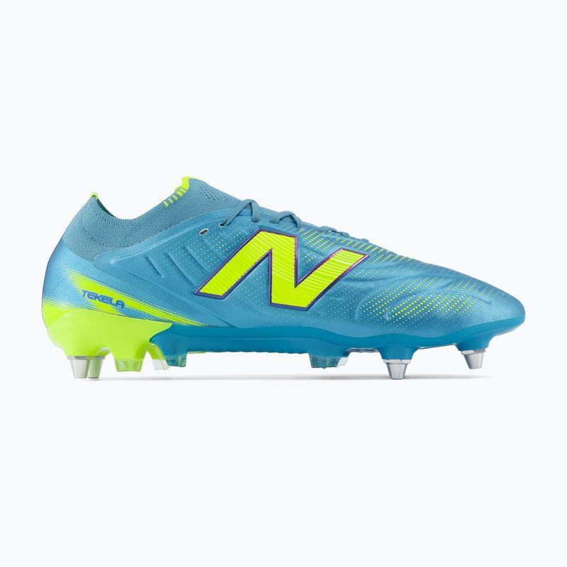 Kopačky New Balance Tekela Elite Low V5 SG metallic blue/alkaline green/team navy 2