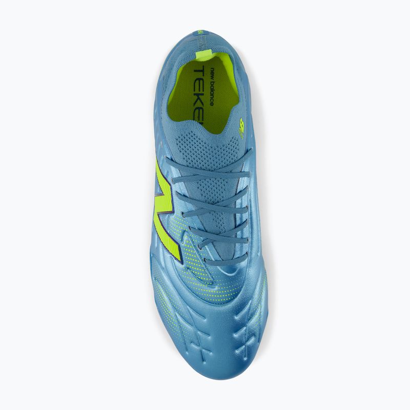 Kopačky New Balance Tekela Pro Low V5 FG metallic blue/alkaline green/Team Navy 4