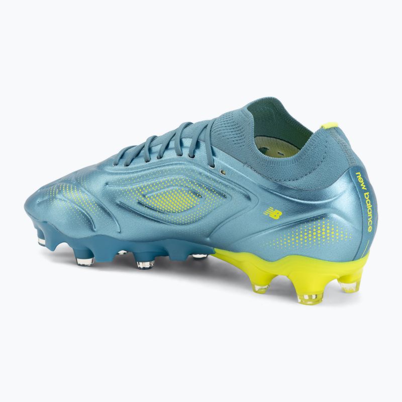 Kopačky New Balance Tekela Team Low V5 FG metallic blue/alkaline green/team navy 3