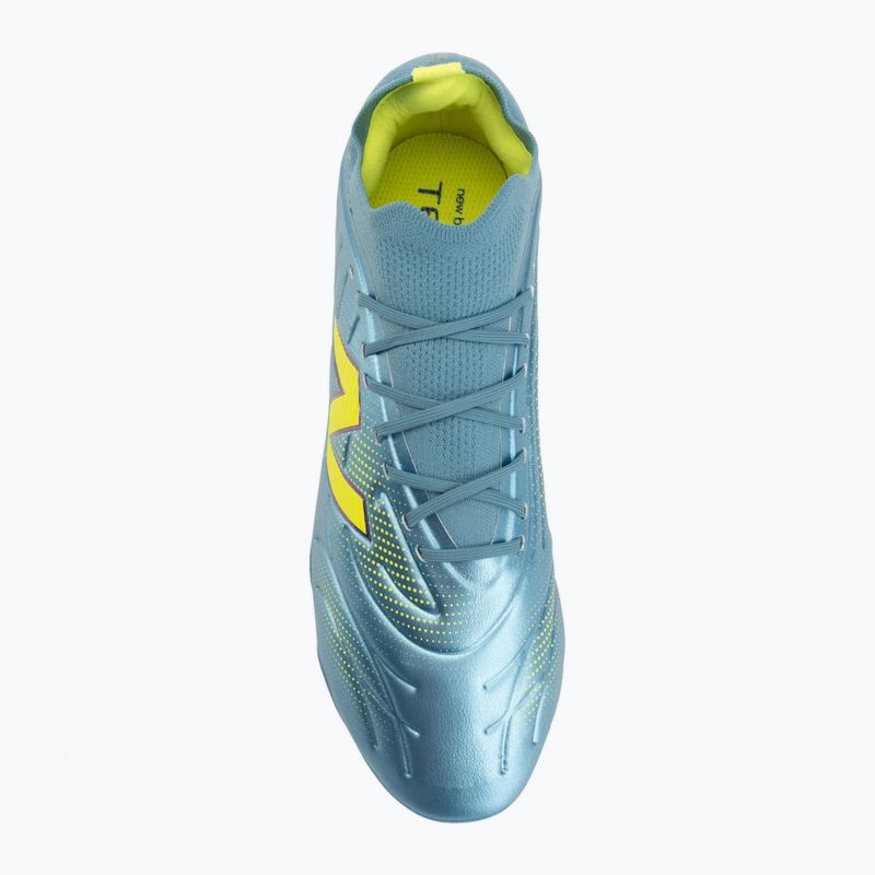 Kopačky New Balance Tekela Team Low V5 FG metallic blue/alkaline green/team navy 5