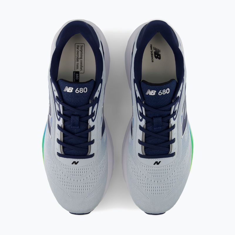 Pánské běžecké boty New Balance Fresh Foam 680's V9 light zinc blue/altitude/alkaline green 4