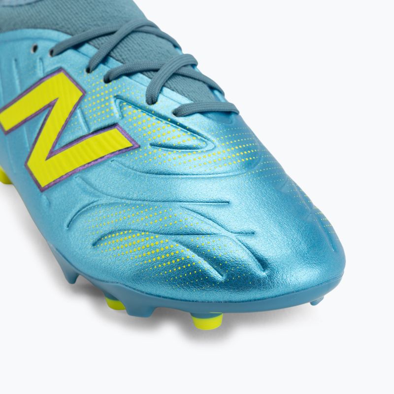 Dětské kopačáky New Balance Tekela Team V5 FG metallic blue/alkaline green 7