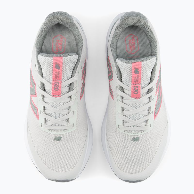 Dětské běžecké boty New Balance 520's Lace V9 grey matter/signal pink 7