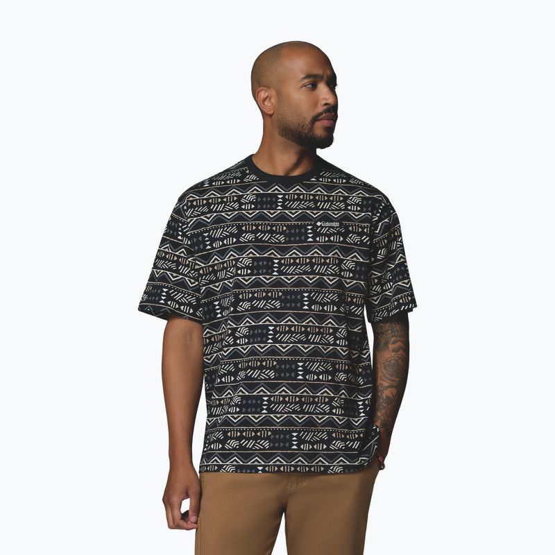 Pánské tričko Columbia CSC Heavyweight Printed Tee black/horizons