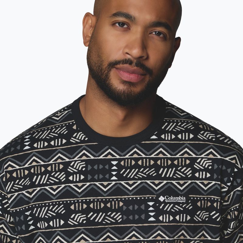 Pánské tričko Columbia CSC Heavyweight Printed Tee black/horizons 5