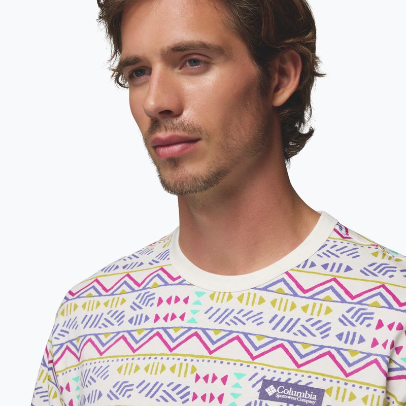 Pánské tričko Columbia CSC Heavyweight Printed Tee sea salt/horizons 5