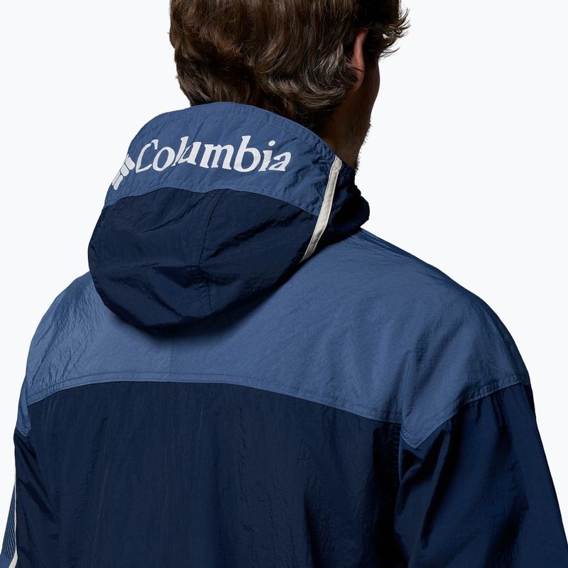 Pánská větrovka Columbia Challenger II Windbreaker collegiate navy/dark mountain 7