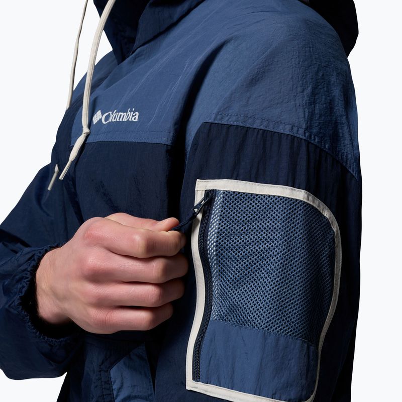 Pánská větrovka Columbia Challenger II Windbreaker collegiate navy/dark mountain 8