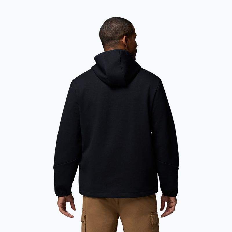 Pánská trekingová mikina Columbia Tech Spacer Knit Hoodie black/black 3