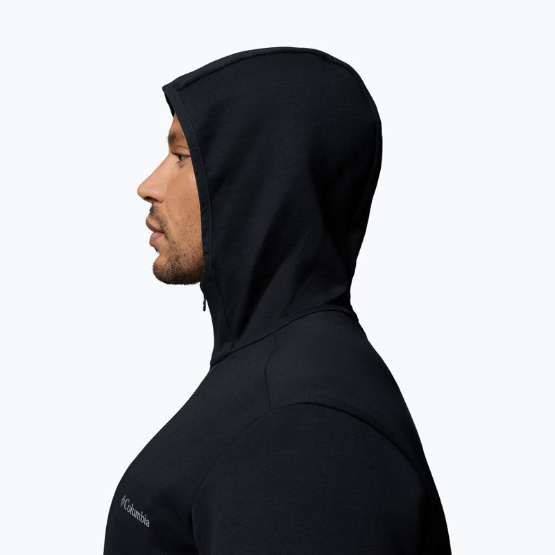 Pánská trekingová mikina Columbia Tech Spacer Knit Hoodie black/black 7