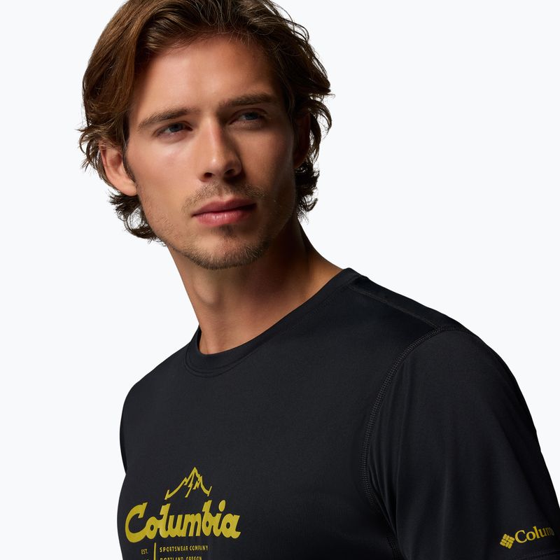 Pánské tričko Columbia Zero Rules Light Graphic Crew black/scripted peaks 5