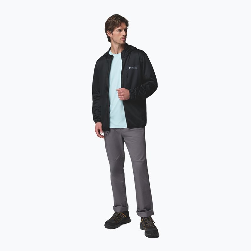 Pánská trekingová mikina Columbia Tall Heights Hdd Grid Fleece Full Zip black 2