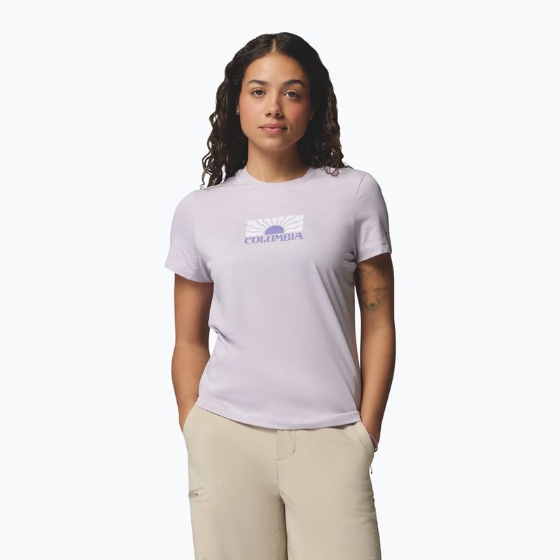 Dámské tričko Columbia Ruby Springs Graphic Fitted lavender pearl/brandrise 4