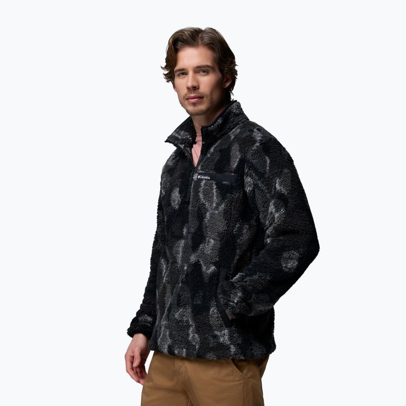 Pánská mikina Columbia Rugged Ridge High Pile Half Zip black treebark 4