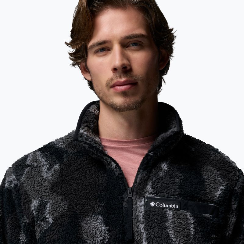 Pánská mikina Columbia Rugged Ridge High Pile Half Zip black treebark 5