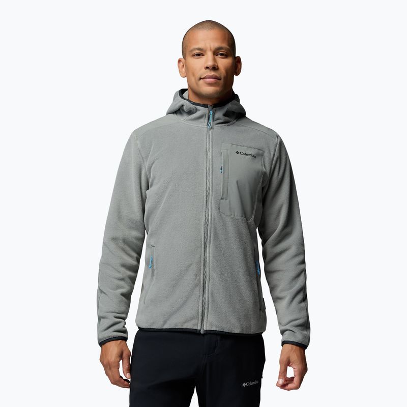 Pánská fleecová mikina Columbia Pacific Arch 200 Hooded FZ Fleece Sedona Sage