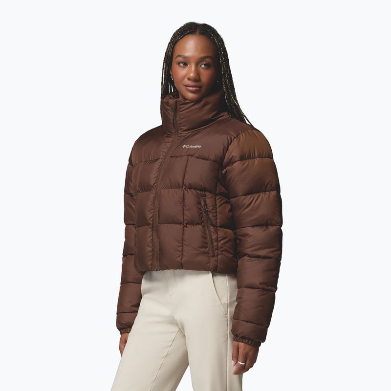 Dámská zateplená bunda Columbia Puffect III Cropped tobacco 5