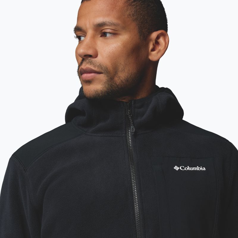 Pánská fleecová mikina Columbia Pacific Arch 200 Hooded FZ Fleece Black 6