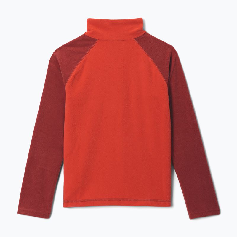 Dětská fleecová mikina Columbia Glacial Half Zip super sonic/red oxide 2