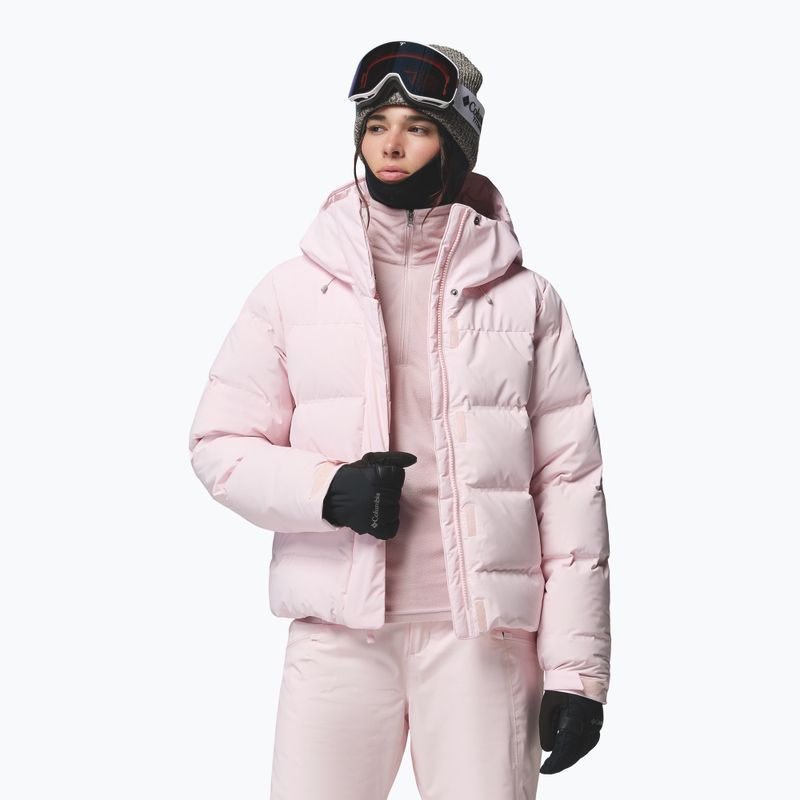 Dámská lyžařská bunda Columbia Roffe Ridge Down Heat Seal powder pink 5