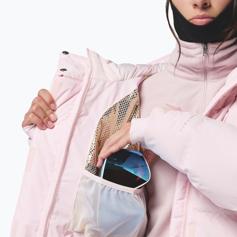 Dámská lyžařská bunda Columbia Roffe Ridge Down Heat Seal powder pink 13