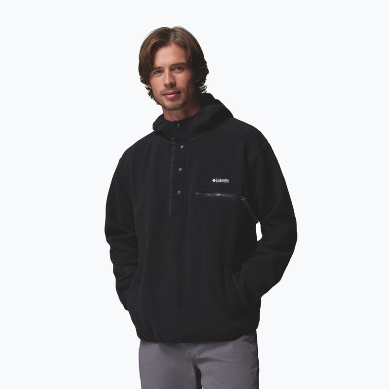 Pánská fleecová mikina Columbia Helvetia II Hoodie Black 4