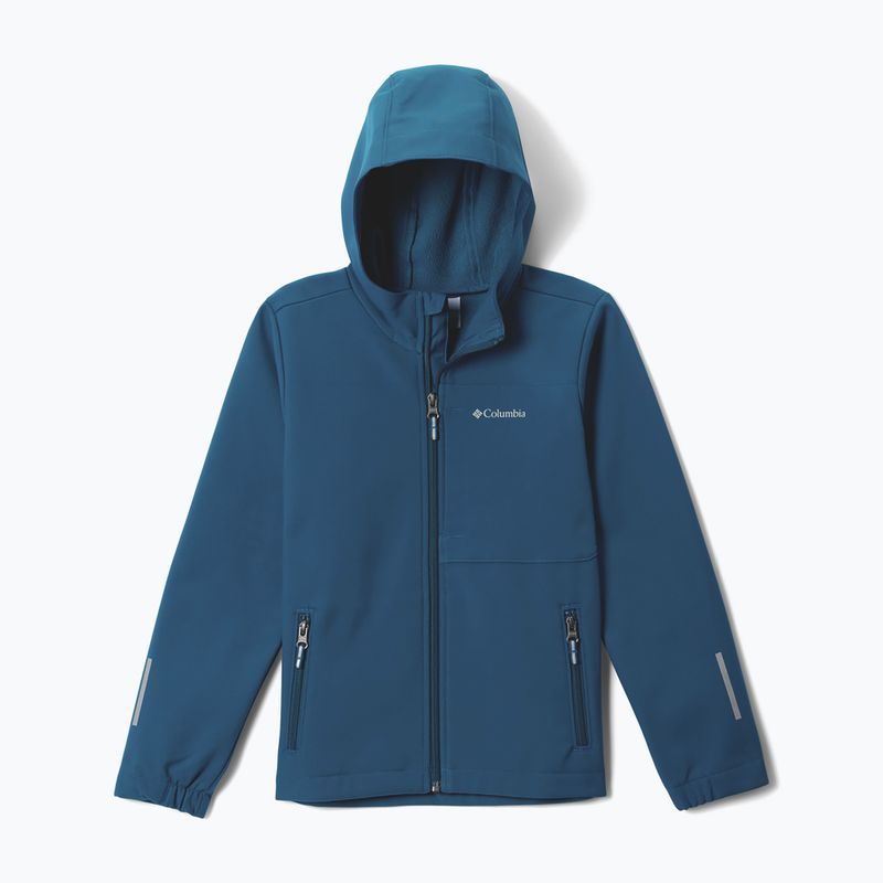 Dětská softshellová bunda Columbia Ascender Hooded Softshell phoenix blue