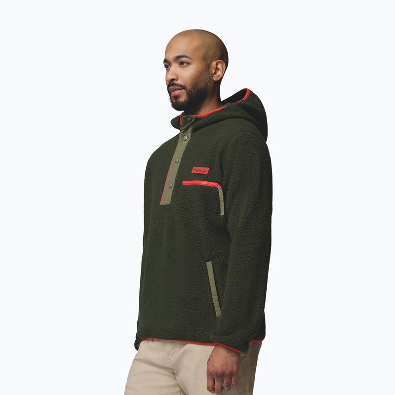 Pánská fleecová mikina Columbia Helvetia II Hoodie Greenscape 4
