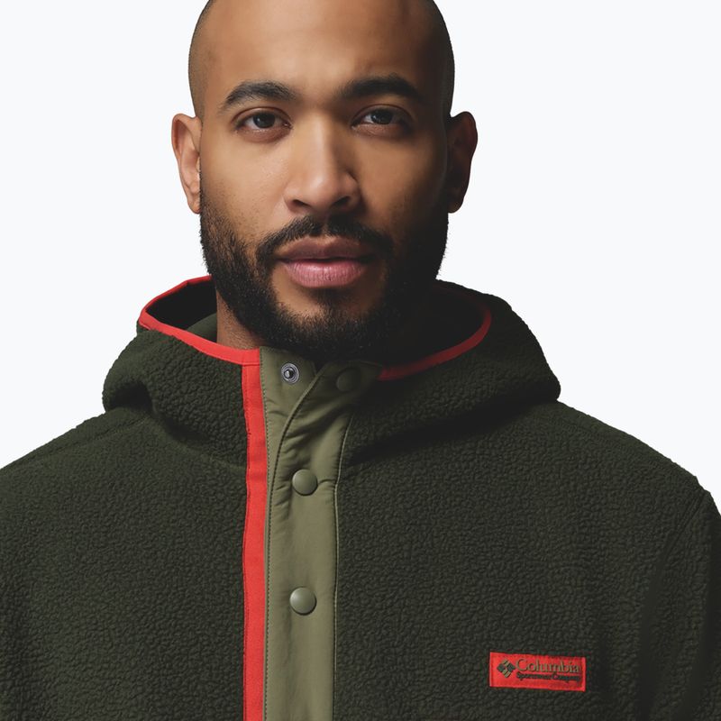 Pánská fleecová mikina Columbia Helvetia II Hoodie Greenscape 5