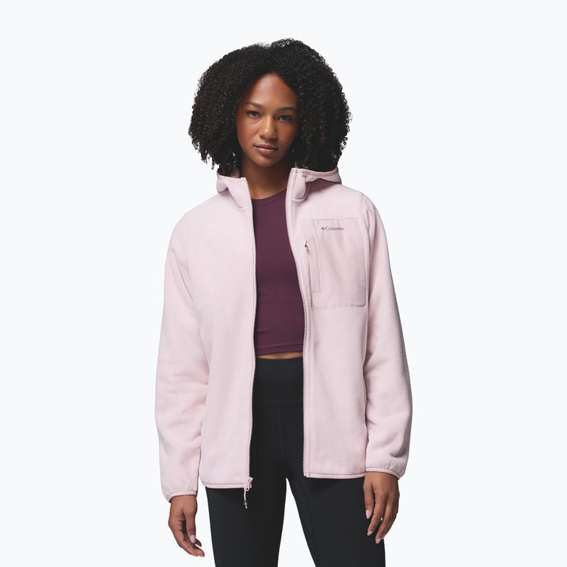 Dámská fleecová mikina Columbia Pacific Arch 200 Hooded Full Zip Fleece mineral pink 5