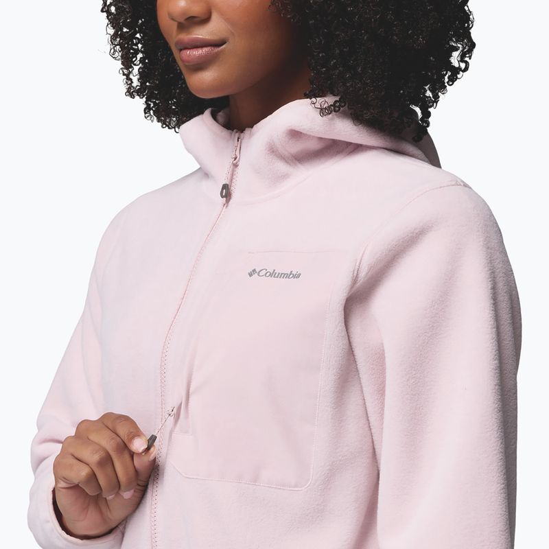 Dámská fleecová mikina Columbia Pacific Arch 200 Hooded Full Zip Fleece mineral pink 7