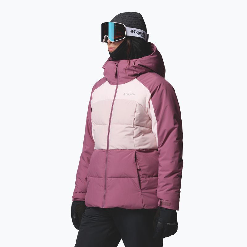 Dámská lyžařská bunda Columbia Ava Alpine Puffer antique mauve/powder pink/mineral pink 4