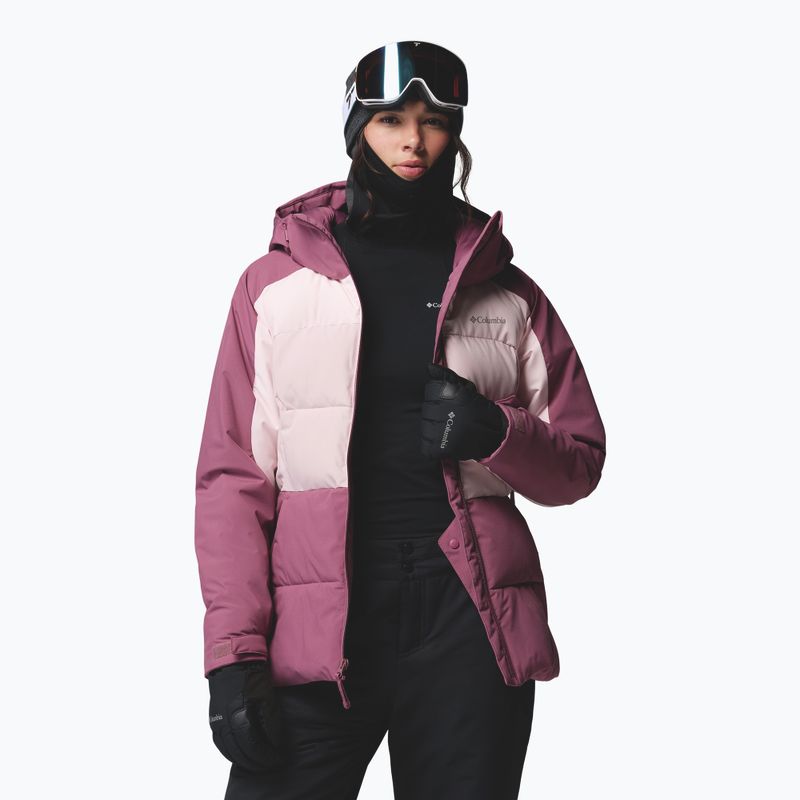Dámská lyžařská bunda Columbia Ava Alpine Puffer antique mauve/powder pink/mineral pink 5