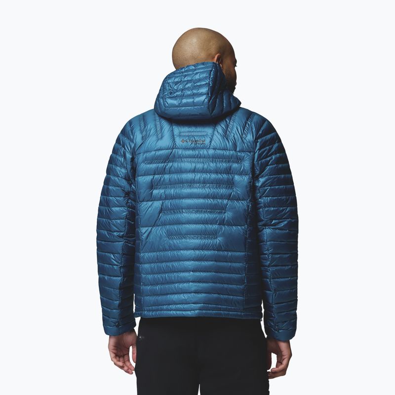Pánská péřová bunda Columbia Endevour Mountain Down Hooded phoenix blue 3