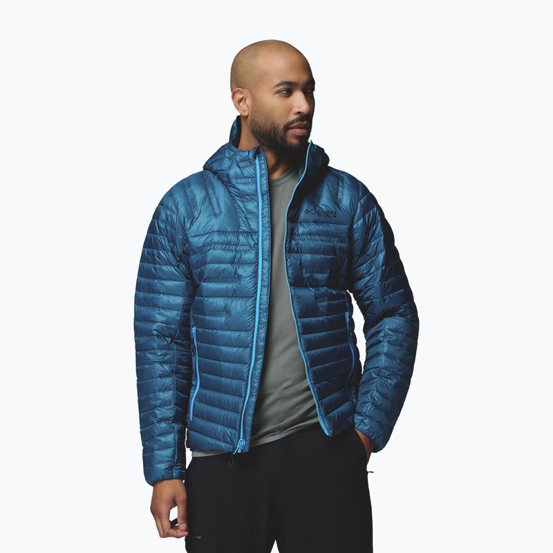 Pánská péřová bunda Columbia Endevour Mountain Down Hooded phoenix blue 4