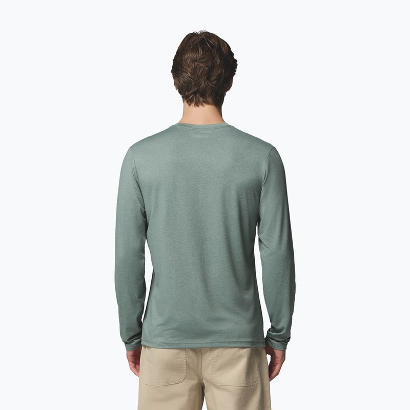Pánské tričko Longsleeve Columbia Parsons Point LS Graphic Tee sedona sage heather framed peakscape 3