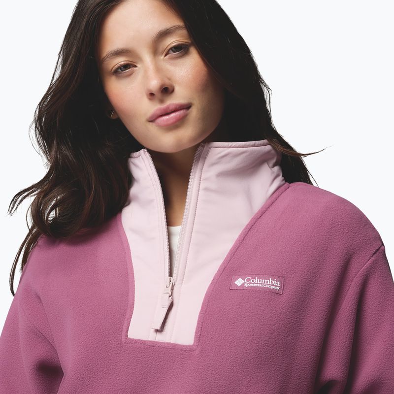 Dámská fleecová mikina Columbia Sequoia Grove II Half Zip Fleece Antique Mauve/Moonvista/Mineral Pink 5