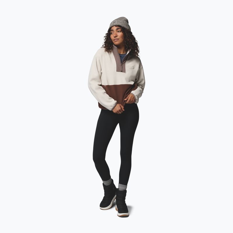 Dámská fleecová mikina Columbia Sequoia Grove II Half Zip Fleece dark stone/tobacco/iron 2