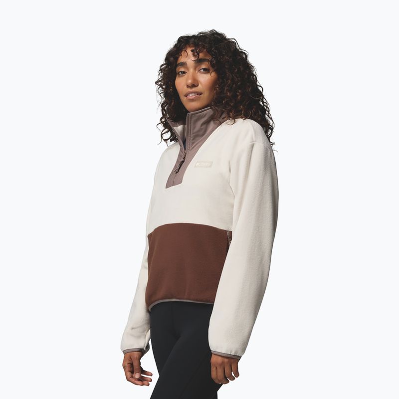 Dámská fleecová mikina Columbia Sequoia Grove II Half Zip Fleece dark stone/tobacco/iron 4