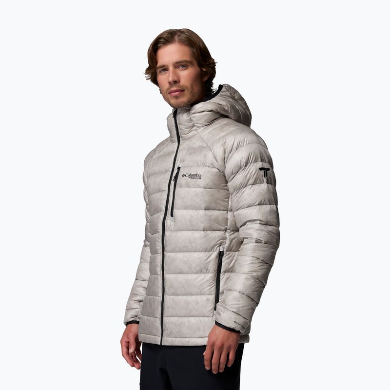 Pánská péřová bunda Columbia Arctic Crest Down Hooded flint grey 4