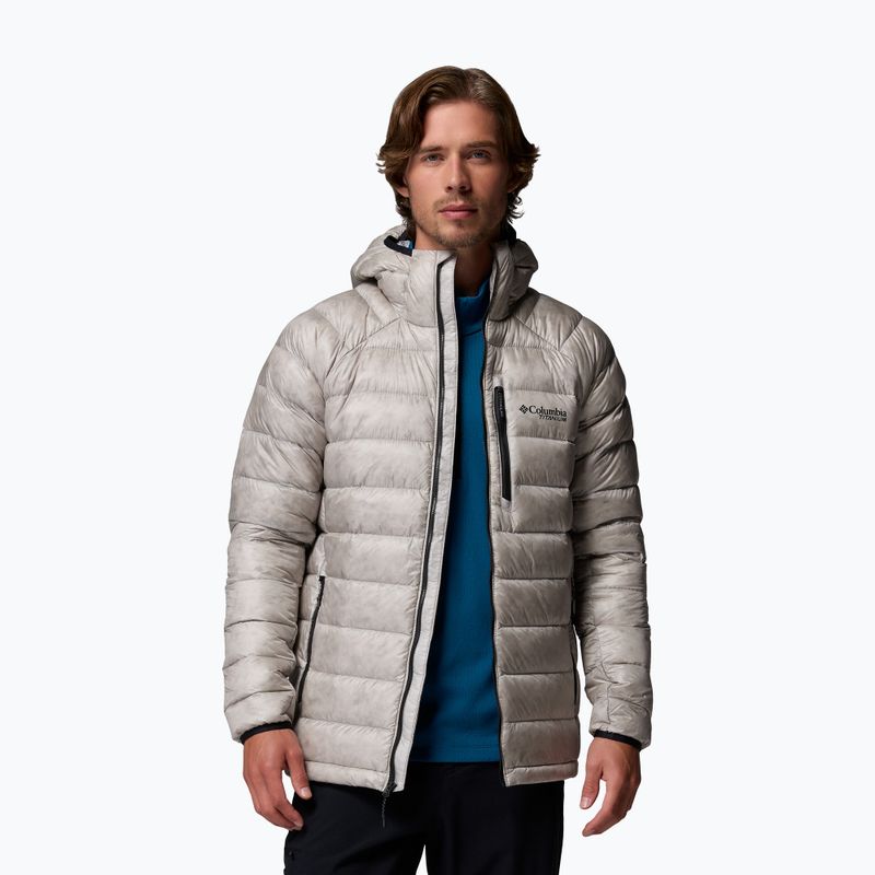 Pánská péřová bunda Columbia Arctic Crest Down Hooded flint grey 5
