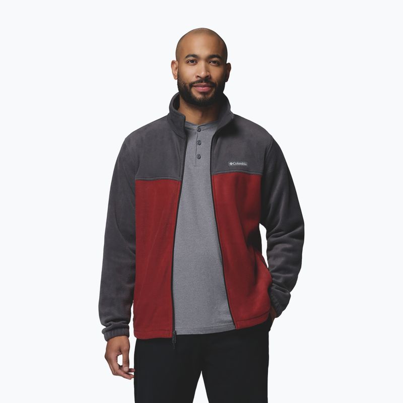 Pánská fleecová mikina Columbia Steens Mountain Full Zip 2.0 Shark/Red Oxide 4