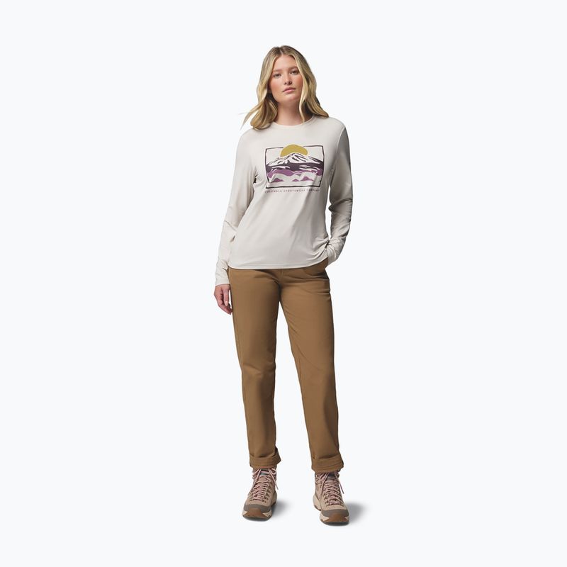 Dámské tričko Longsleeve Columbia Parsons Point LS Graphic Tee dark stone heather/all terrain 2