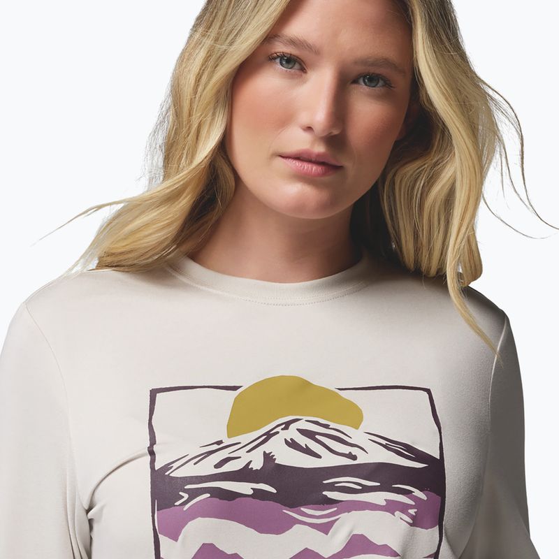Dámské tričko Longsleeve Columbia Parsons Point LS Graphic Tee dark stone heather/all terrain 5