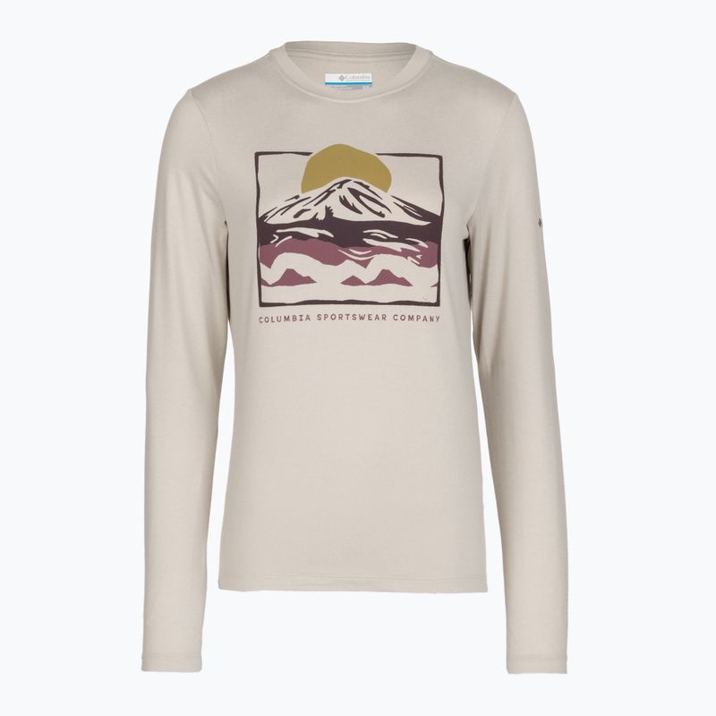 Dámské tričko Longsleeve Columbia Parsons Point LS Graphic Tee dark stone heather/all terrain 6